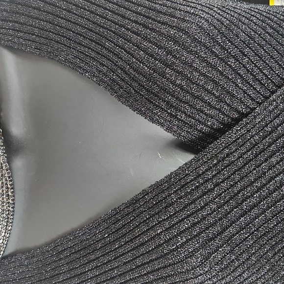 NWT, Nine West, Women's black ribbed sweater. Sz M - Picture 6 of 7